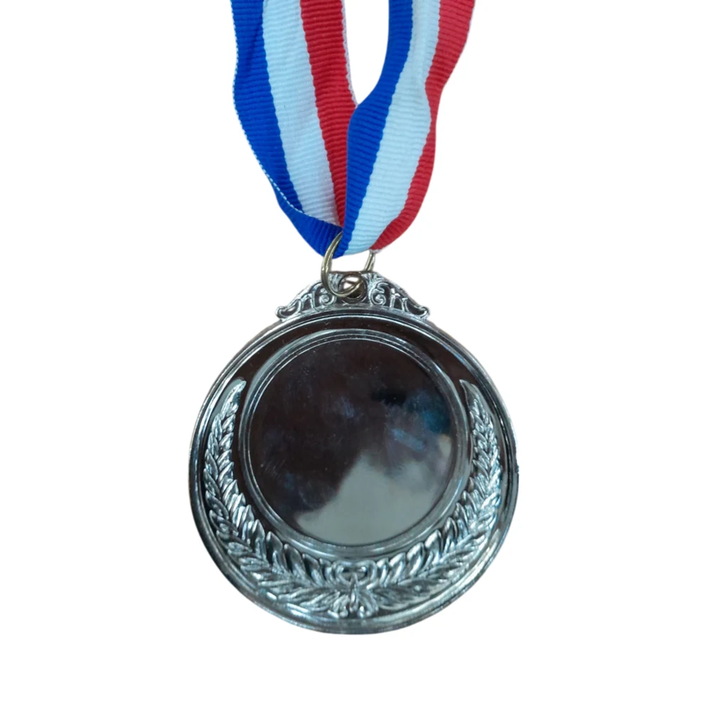 Grip Plain Silver Medal | Large 6cm