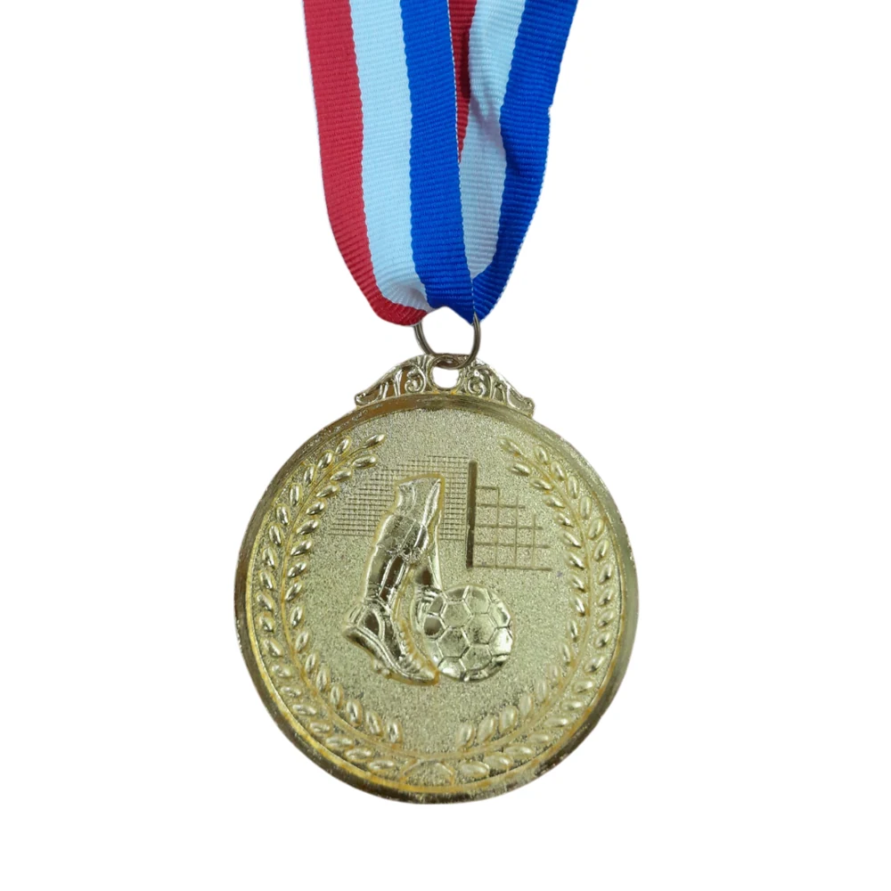 Grip Soccer Engraved Medal | Gold Large 6cm